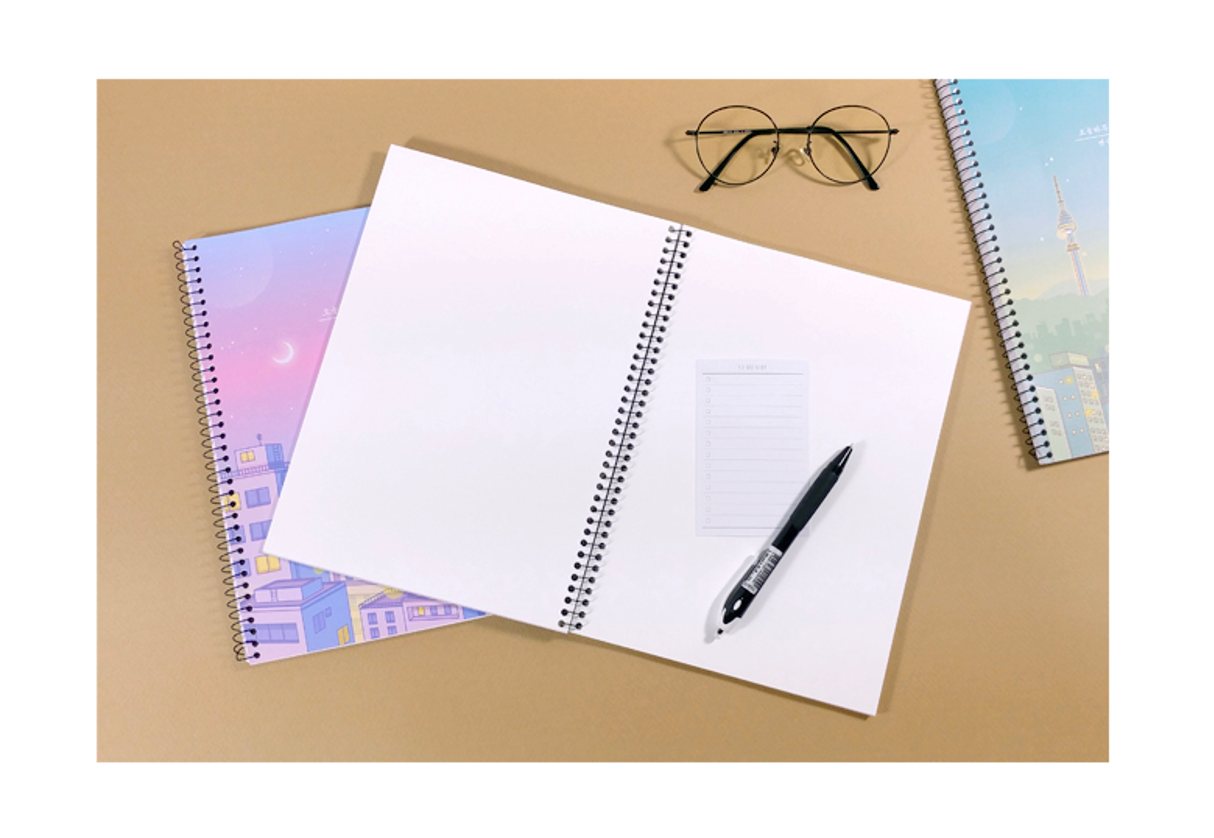 Aesthetic Simple Blank Notebook - In the Air Set ✈️ – dalgaru