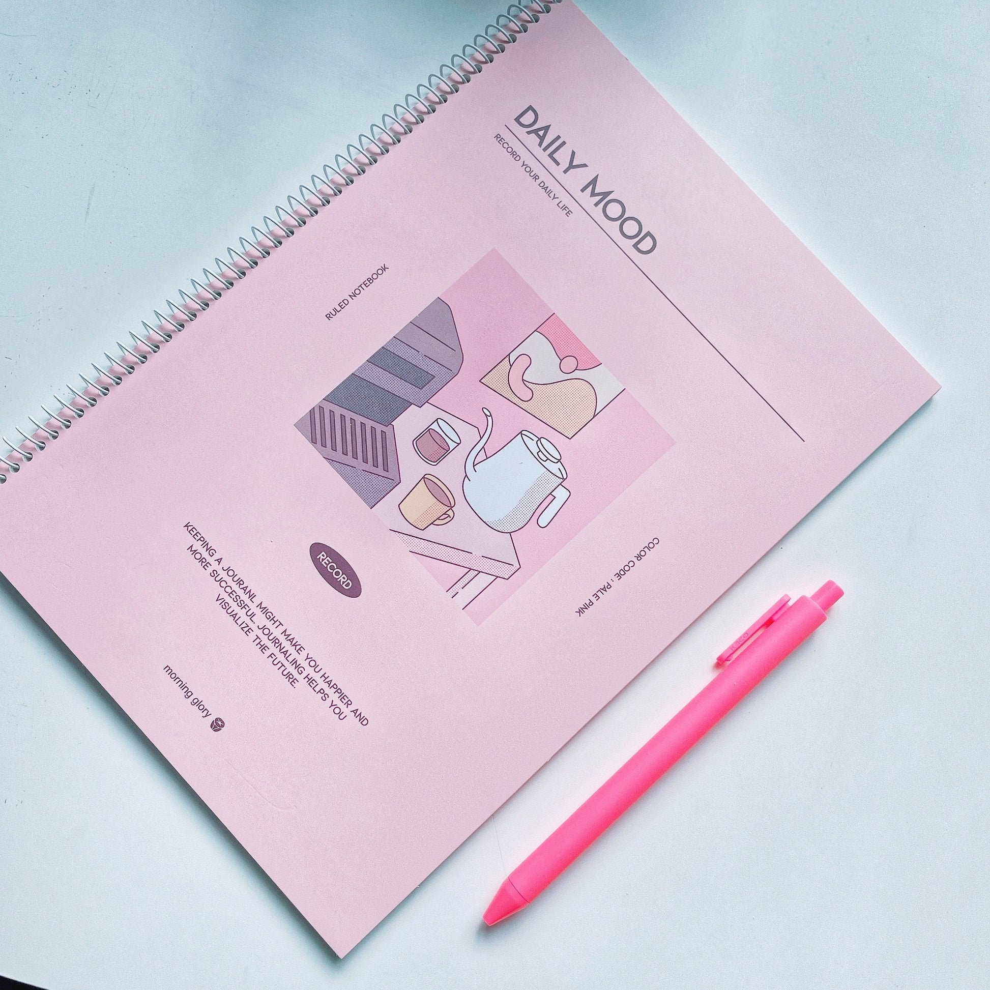 Aesthetic Korean Notebook Set - Daily Mood 🌿 – dalgaru